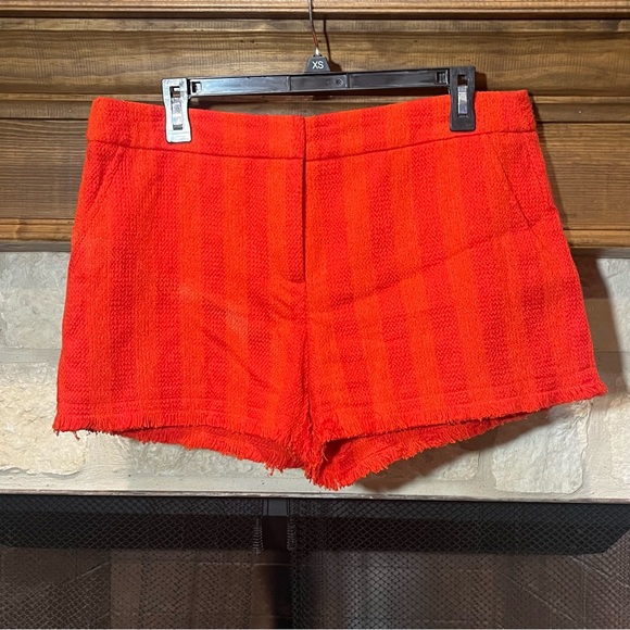 Trina Turk Corbin Fringe Tweed Shorts - Picture 3 of 13